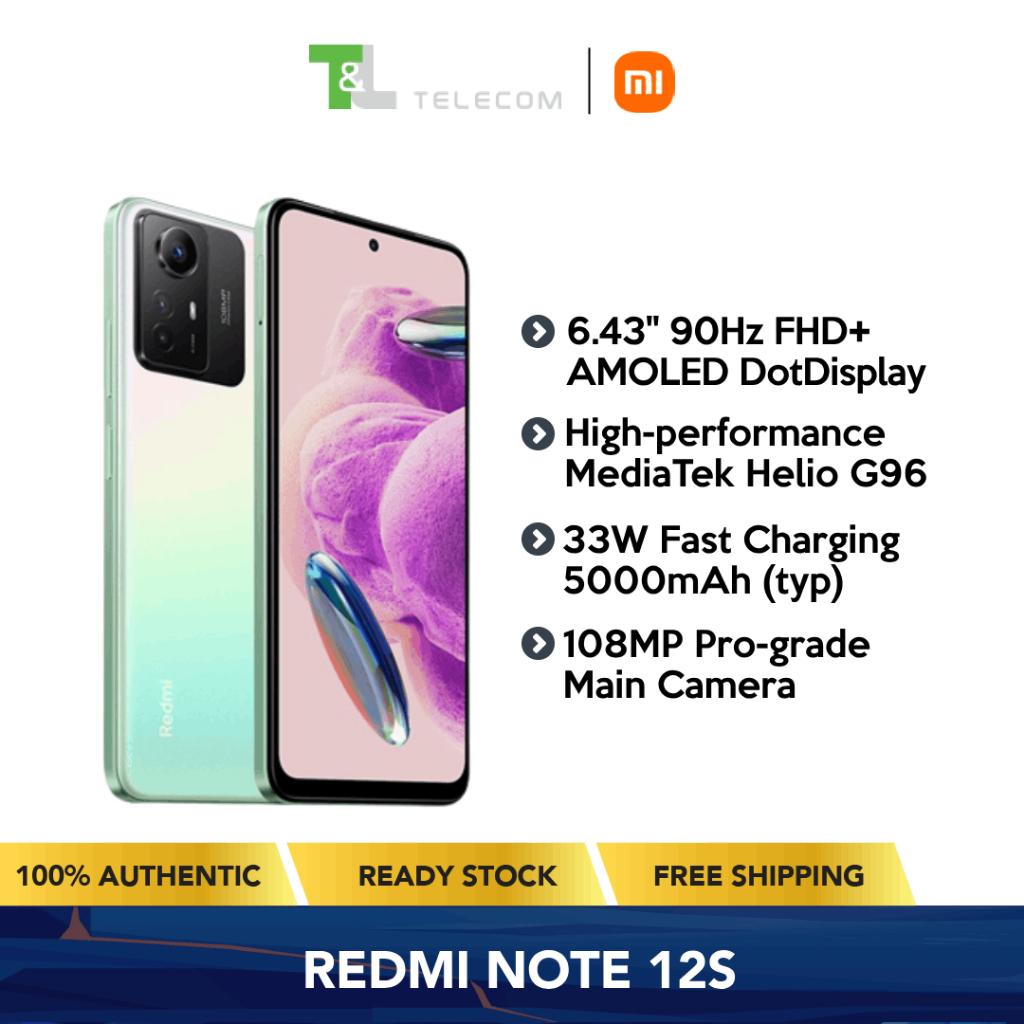 Xiaomi Redmi Note 12S Dual SIM 8GB+256GB NFC | 90Hz FHD+ AMOLED ...