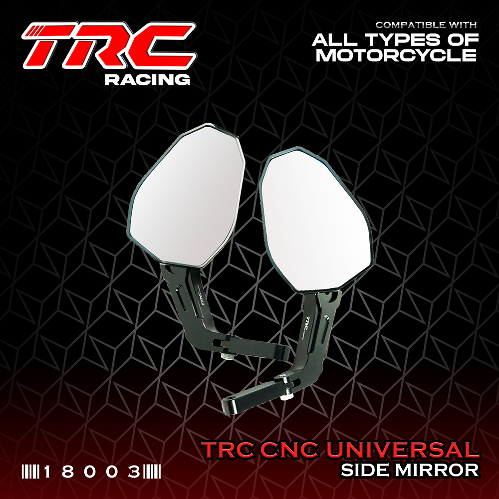 TRC Racing CNC Bar End Side Mirror Universal LTO APPROVED 18003 ...