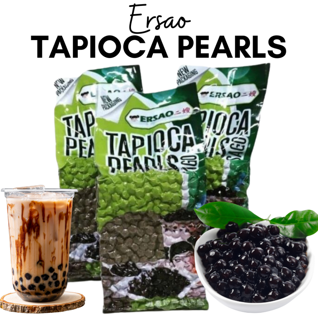 Ersao INJOY Black Tapioca Pearls 1kilo Milktea Supplies | Shopee ...