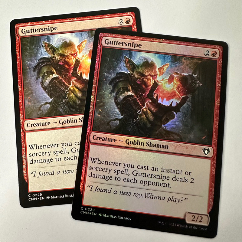 GUTTERSNIPE GOBLIN RVR CMM COMMANDER MASTERS RED MTG MAGIC