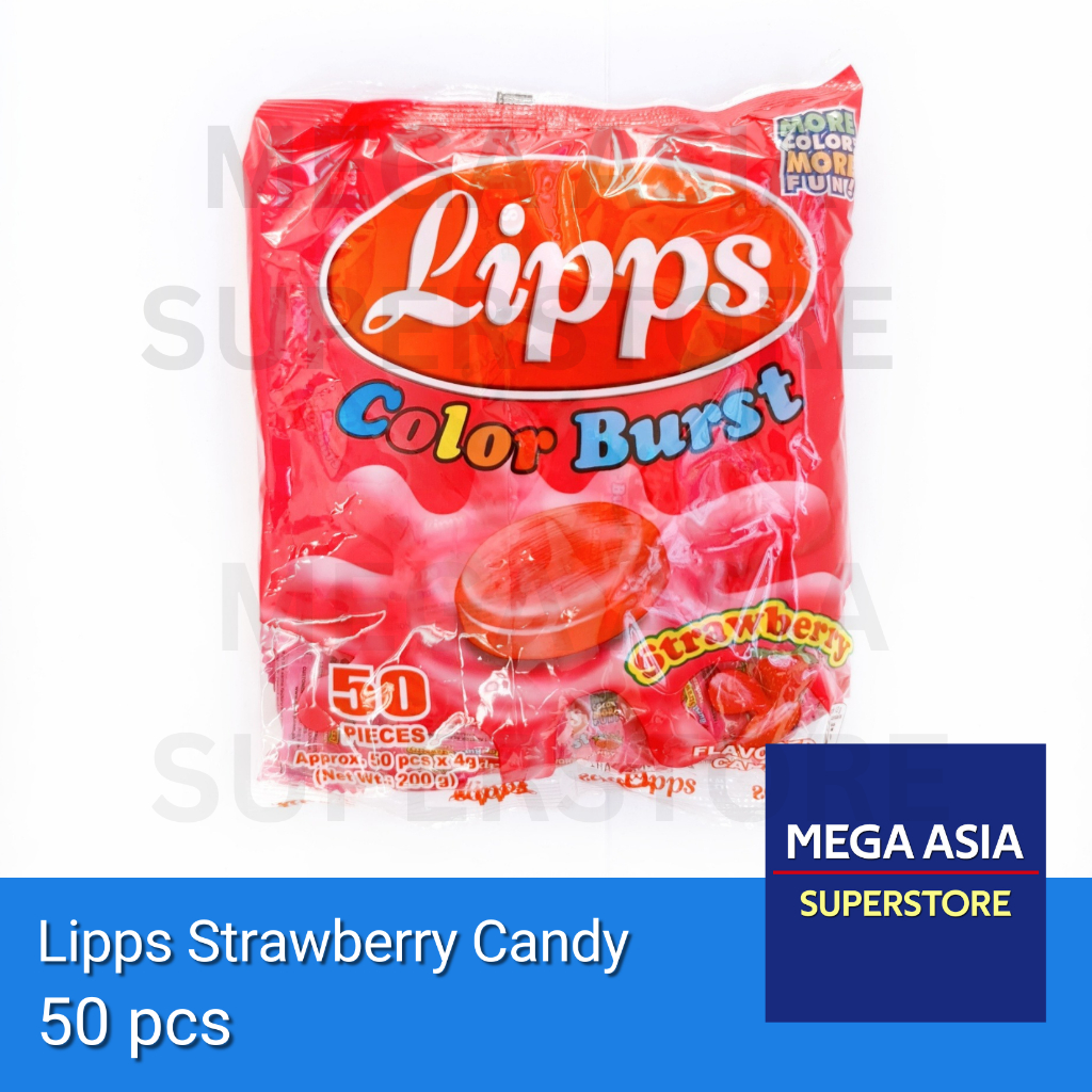 Mega Asia Lipps Candy 50 pcs | Shopee Philippines