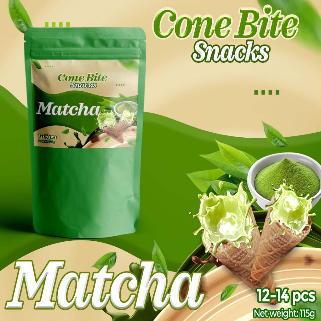 MATCHA Cone Bites Drumstick Ice Cream Cone Ends Dessert Cone Snacks