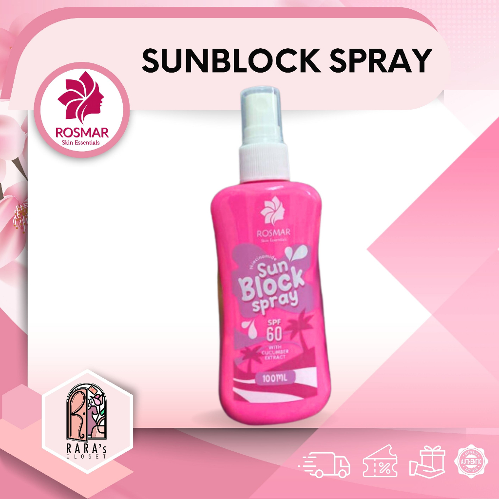 Rosmar Skin Essentials SunBlock Spray SPF 60 Shopee Philippines