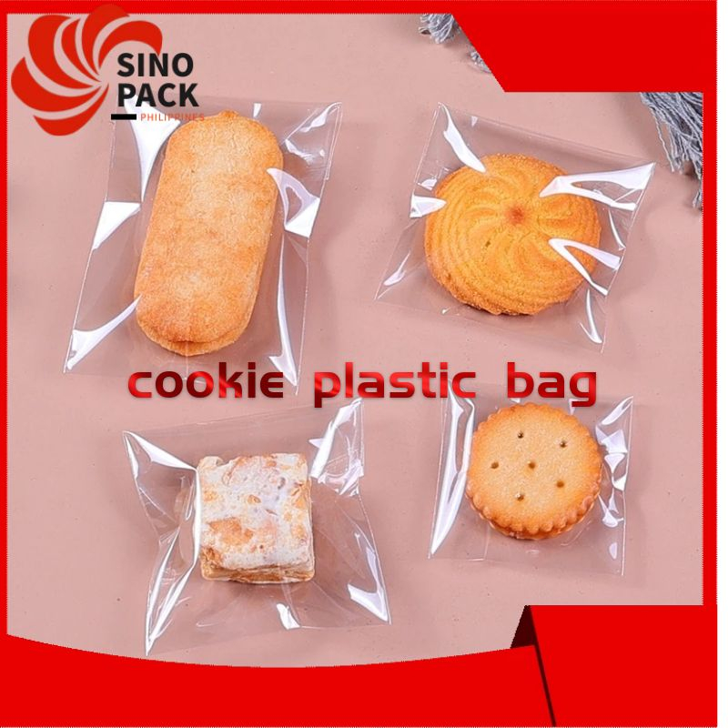 100pcs Cookie Bag Plain Transparent Clear Packaging bag food grade bag