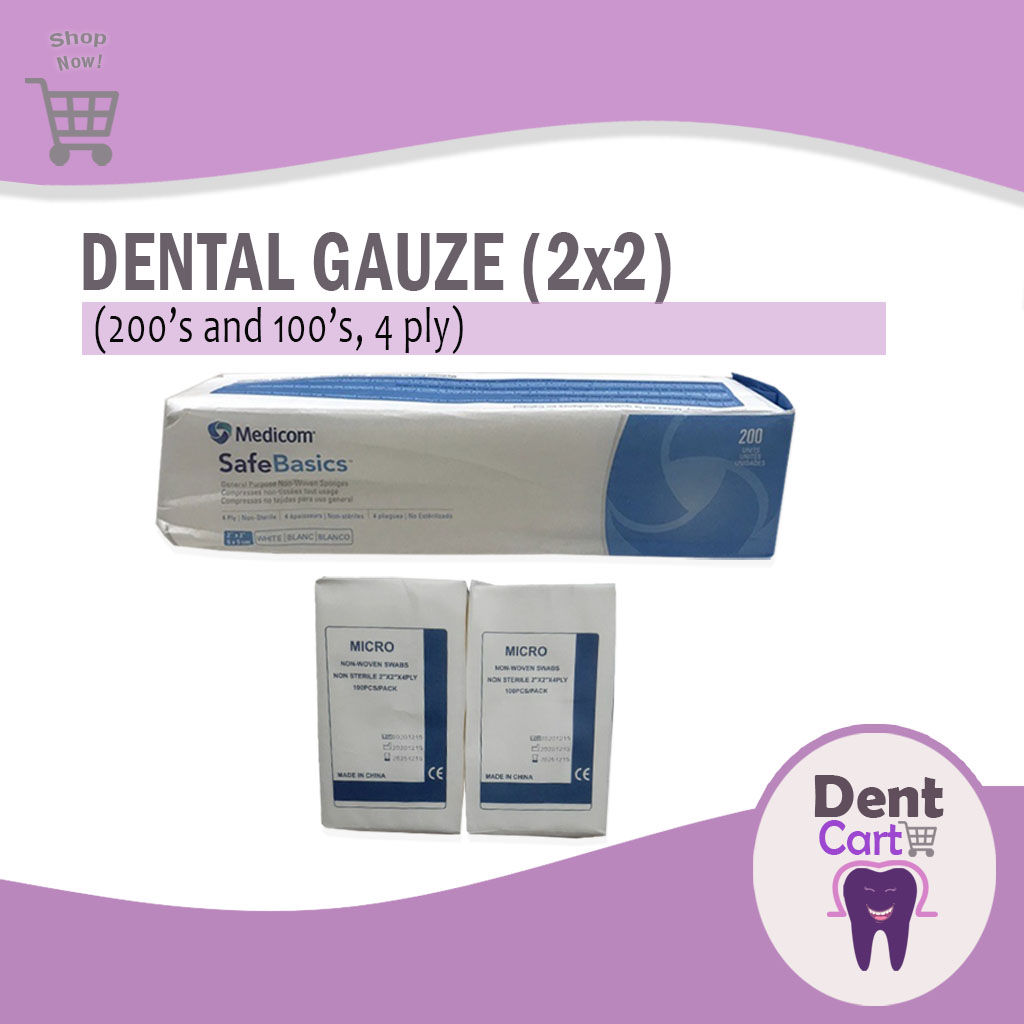 Dental Gauze (Nonwoven 4ply 2x2) Shopee Philippines