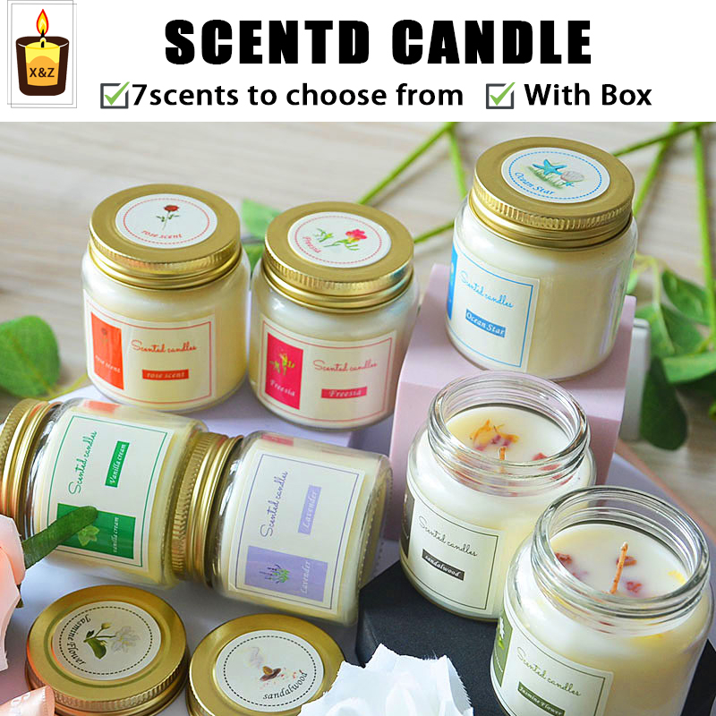 Scented Candle Relaxing Scents Home Fragrance decoration for room bath