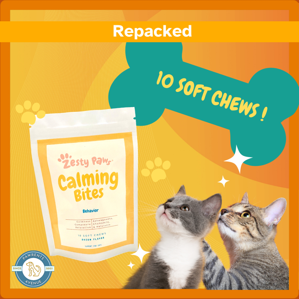 Zesty Paws Cat Calming Bites 10 soft chews EXPIRY MAY 2024 Shopee