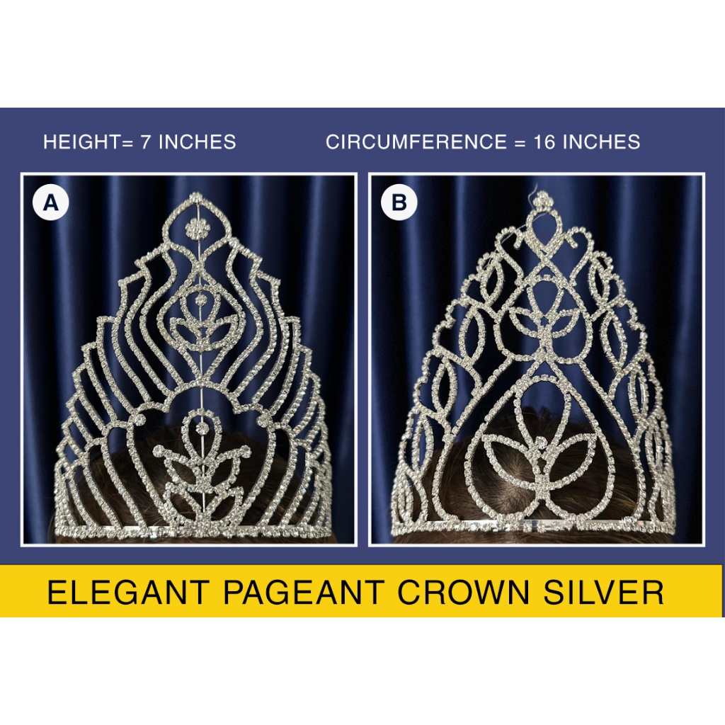 PAGEANT CROWN SILVER 7 INCHES | Shopee Philippines