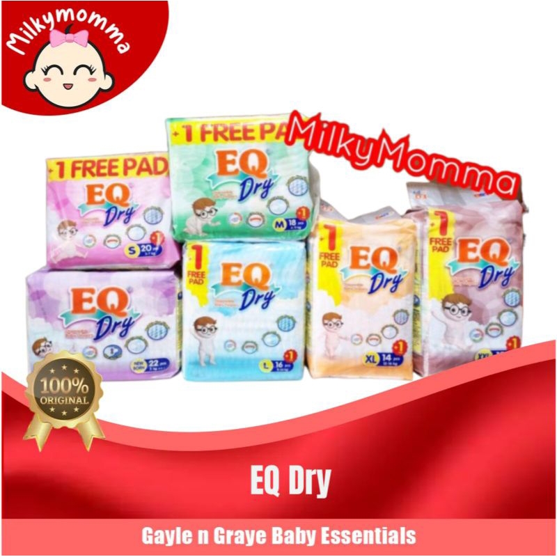 EQ Dry Travel Pack Tape Diaper (choose variation) | Shopee Philippines