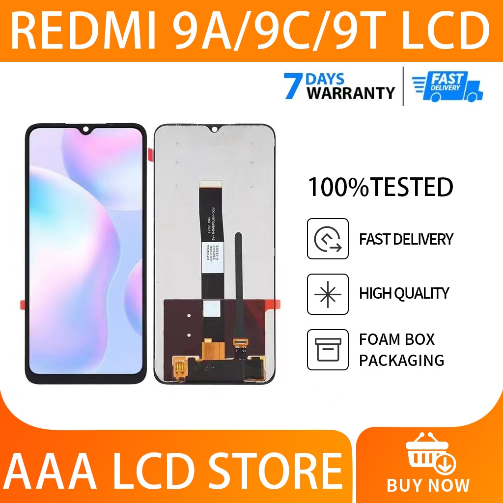 Aaa Lcdoriginal Redmi Lcd 9 9a 9c 9t 10 10a 10c Poco M3 Lcd Touch Screen Display Frame 8849