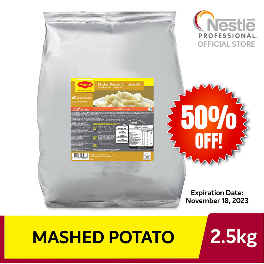 MAGGI Mashed Potato Complete Mix 2.5kg (Nov 18 Expiry) Shopee Philippines