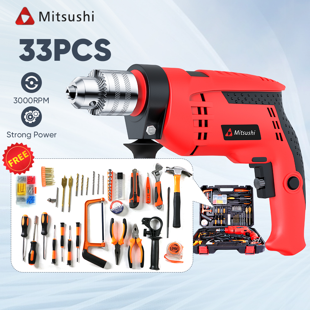 Mitsushi MCJZ13E 850W 220V Professional Electric Impact Drill Set With