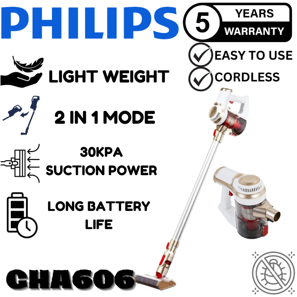 Vacuum cleaner GHA606 high suction power, wireless vacuum cleaner, rechargeable wireless head