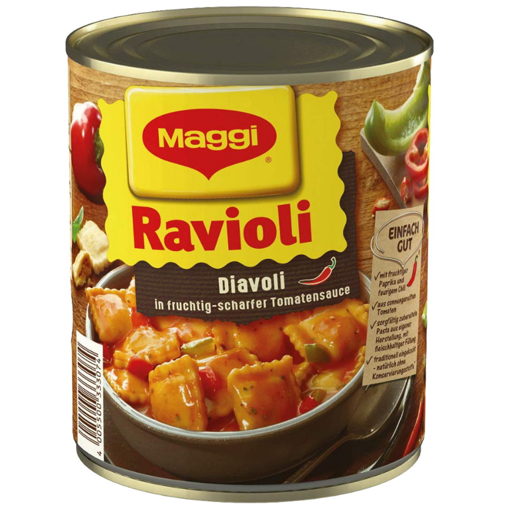 Maggi Ravioli Diavoli in a Fruity and Spicy Tomato Sauce 800g | Shopee ...