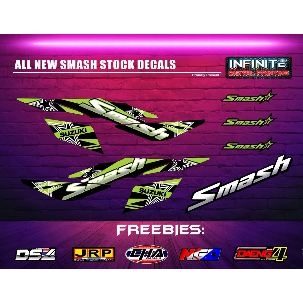 SMASH 115 DECALS STICKER ( STOCK DECALS) | Shopee Philippines