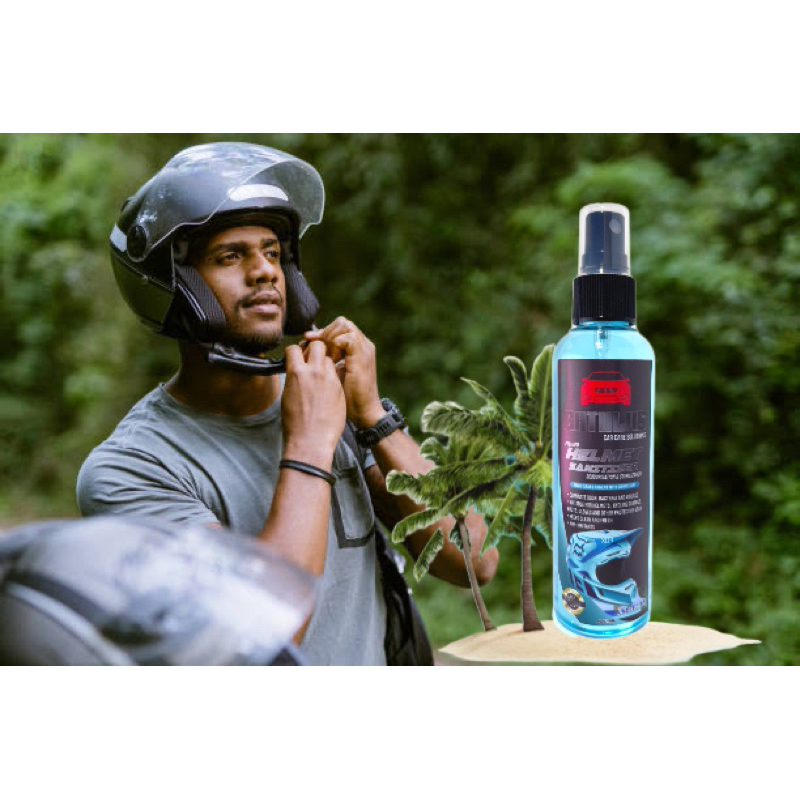 Helmet Deodorizer with Anti bacterial Ocean Breeze Scent / Sanitizer