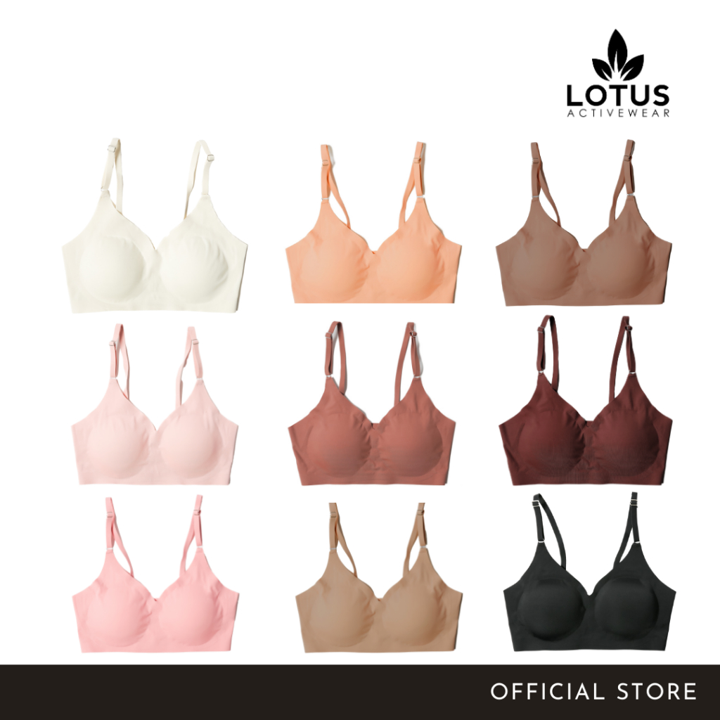 Lotus Activewear Core Collection: Seamless Silk Second Skin Bra ...