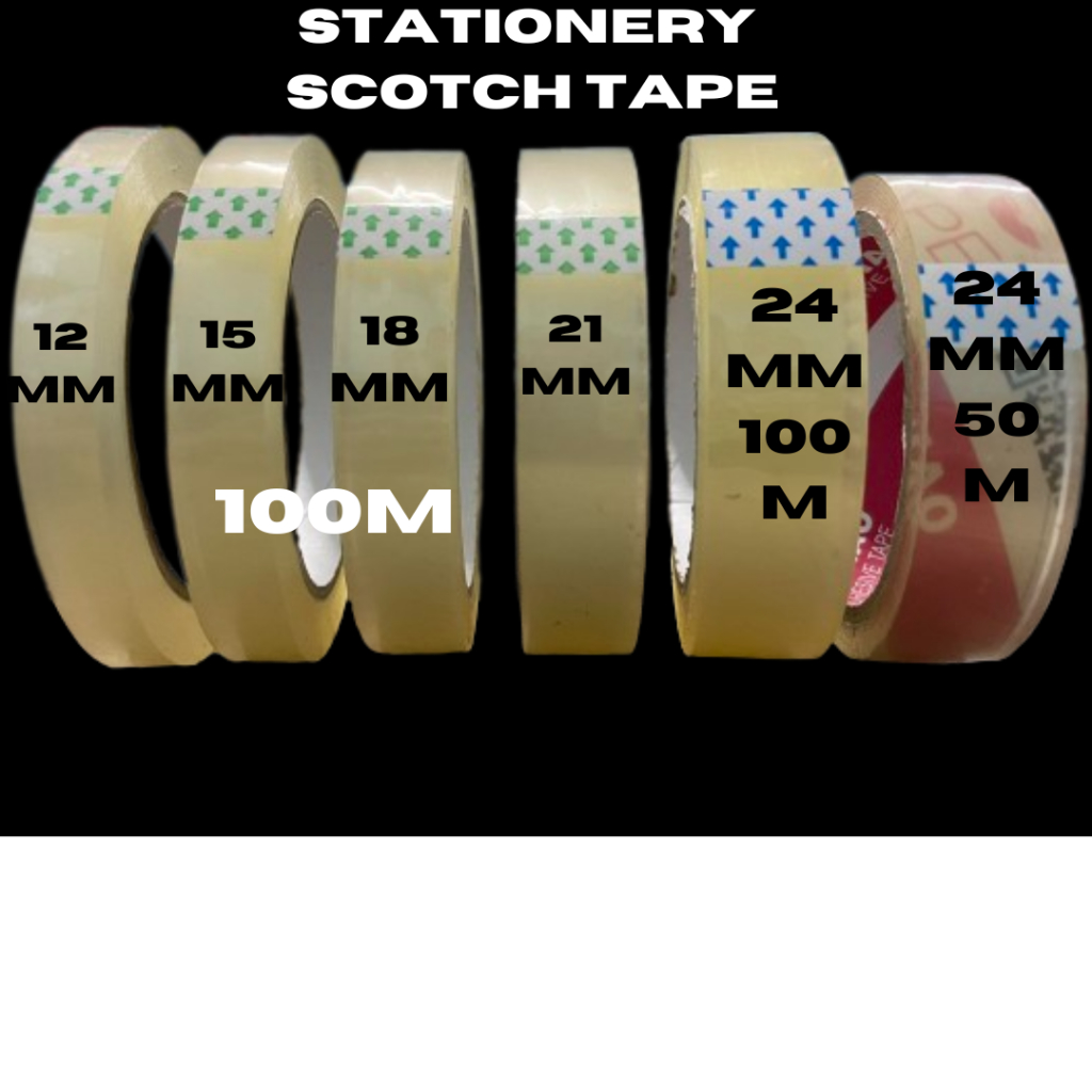 STATIONERY SCOTCH TAPE Adhesive Tape Pack Tools Stationery Office