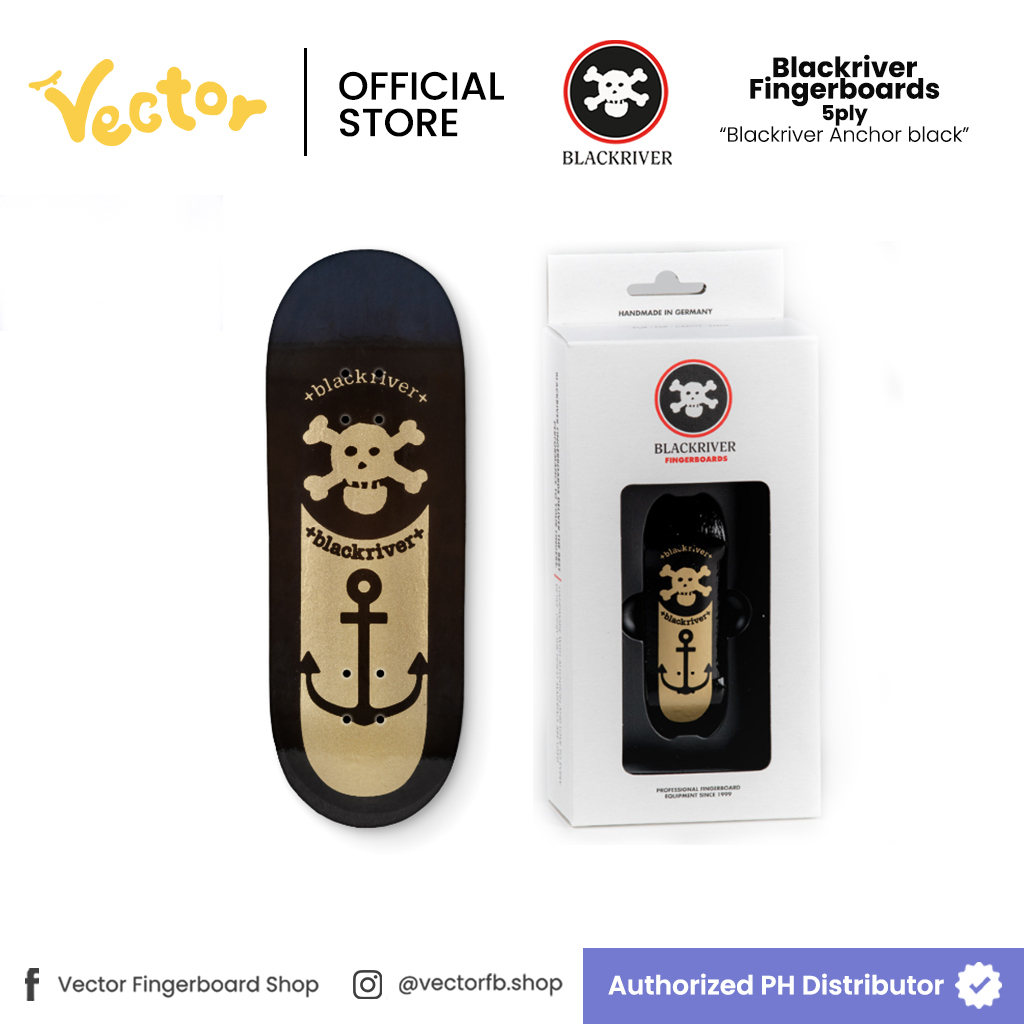 Blackriver Fingerboards "Anchor Black" 5ply Professional Fingerboard