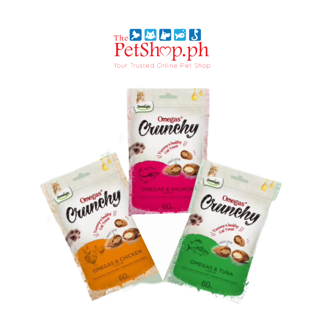 Dentalight omegas crunchy cat treats 60g shopee philippines