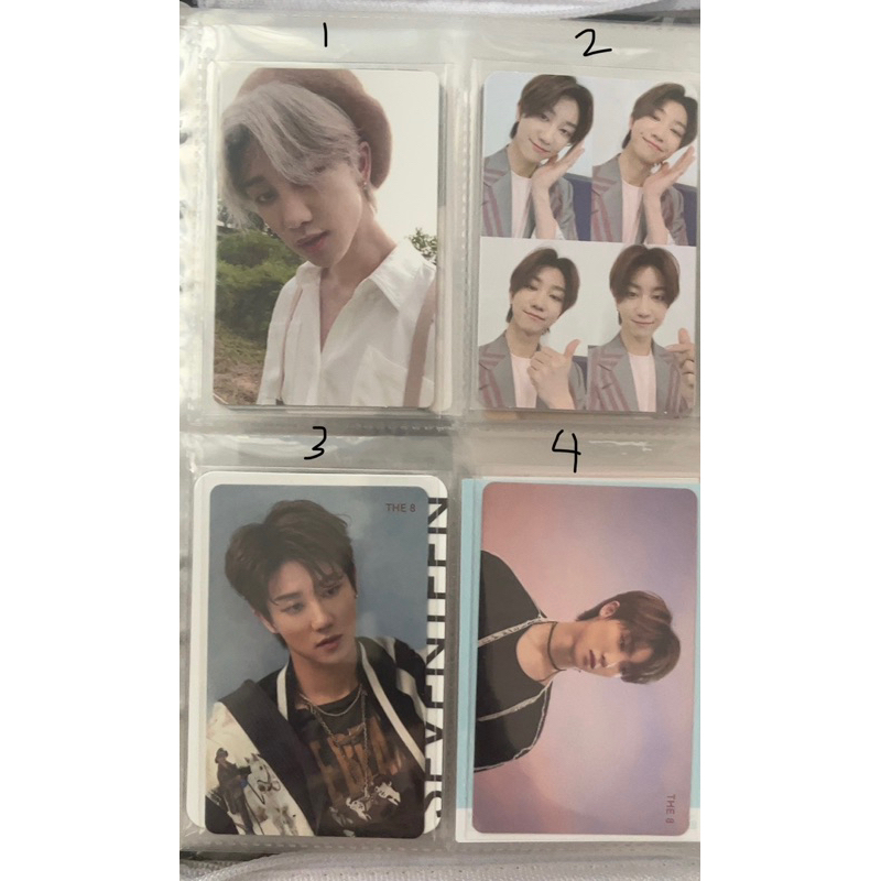 The8 Minghao Seventeen SVT Photocards Attacca Your Choice Face the Sun ...