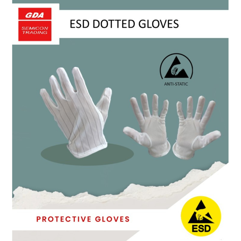 ESD Dotted Gloves (1 Pair) | Shopee Philippines