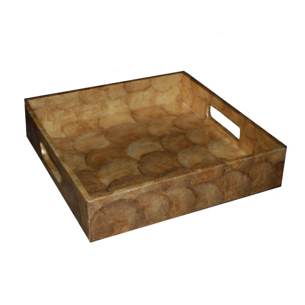 Laminated Capiz Rectangular Tray 16 inches | Shopee Philippines