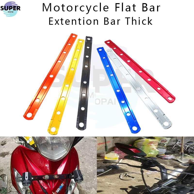 Motorcycle Parts Accessories Flat Bar/Extention Bar Thick | Shopee ...