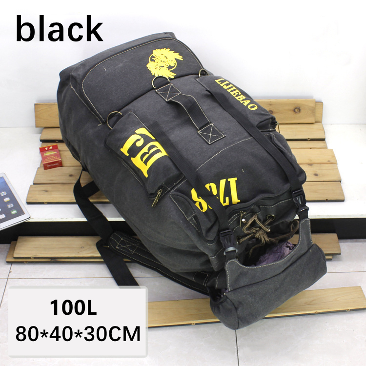 Canvas camping backpack best sale