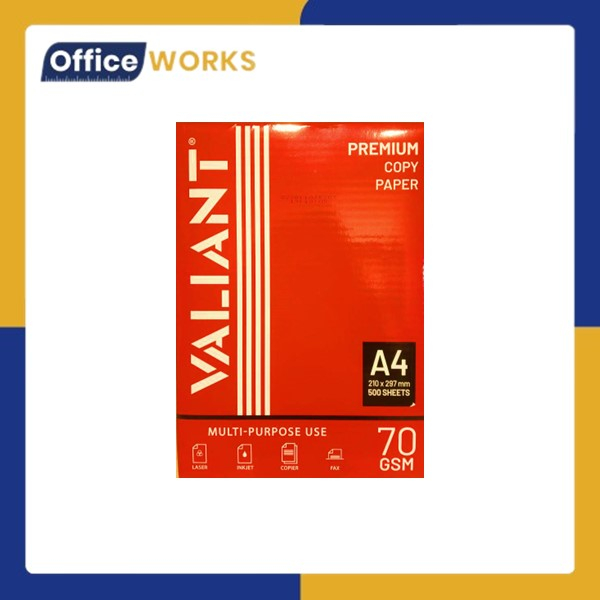 Valiant Premium Copy Paper / Bond Paper / 70gsm / Short / A4 / Long ...