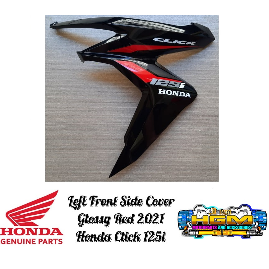 LEFT SIDE FRONT COVER (GLOSSY RED) 2021 MODEL HONDA CLICK 125i V2 ...