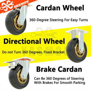 3-8 Inch Heavy Caster Wheel Noise Reduction Wear -Resistant Reduction ...