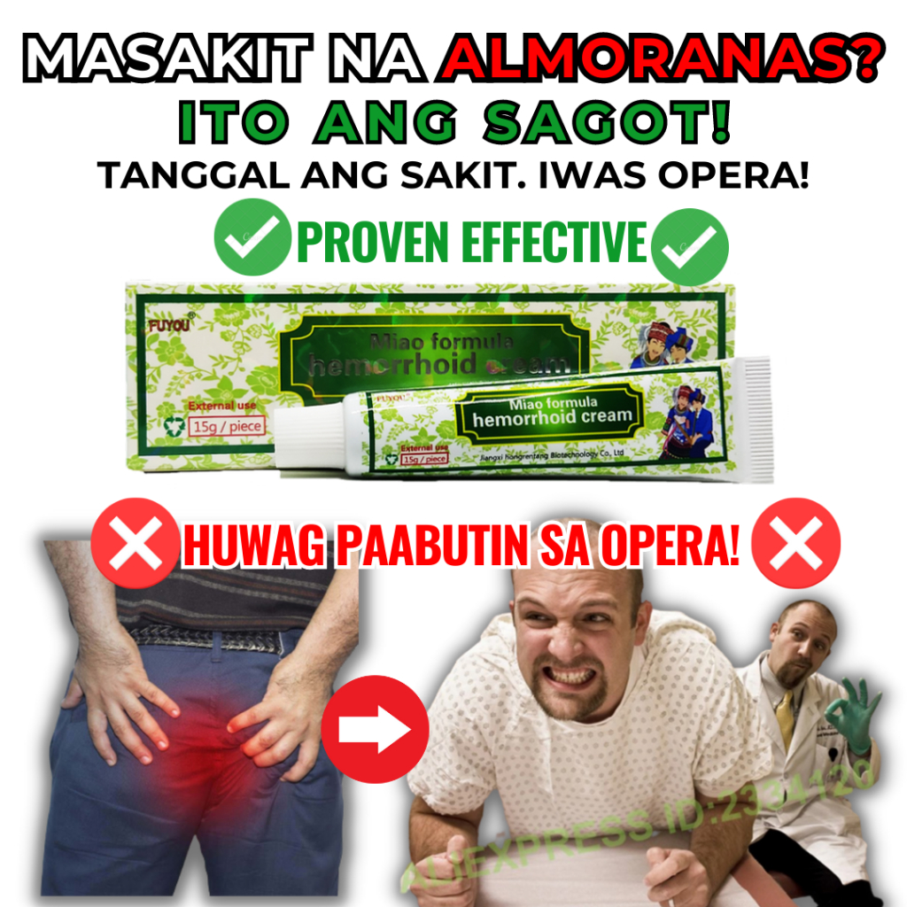Original Hemorrhoids Miracle Cream ointment for Hemorrhoid anti almoranas Treatment internal