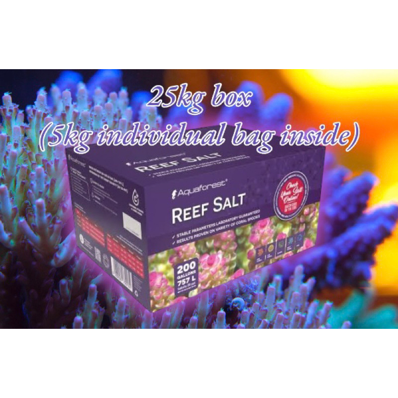 AQUAFOREST REEF SALT 5kg bag | Shopee Philippines