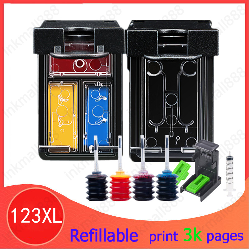 for HP 123XL ink HP123XL refillable ink cartridge Compatible for HP ...