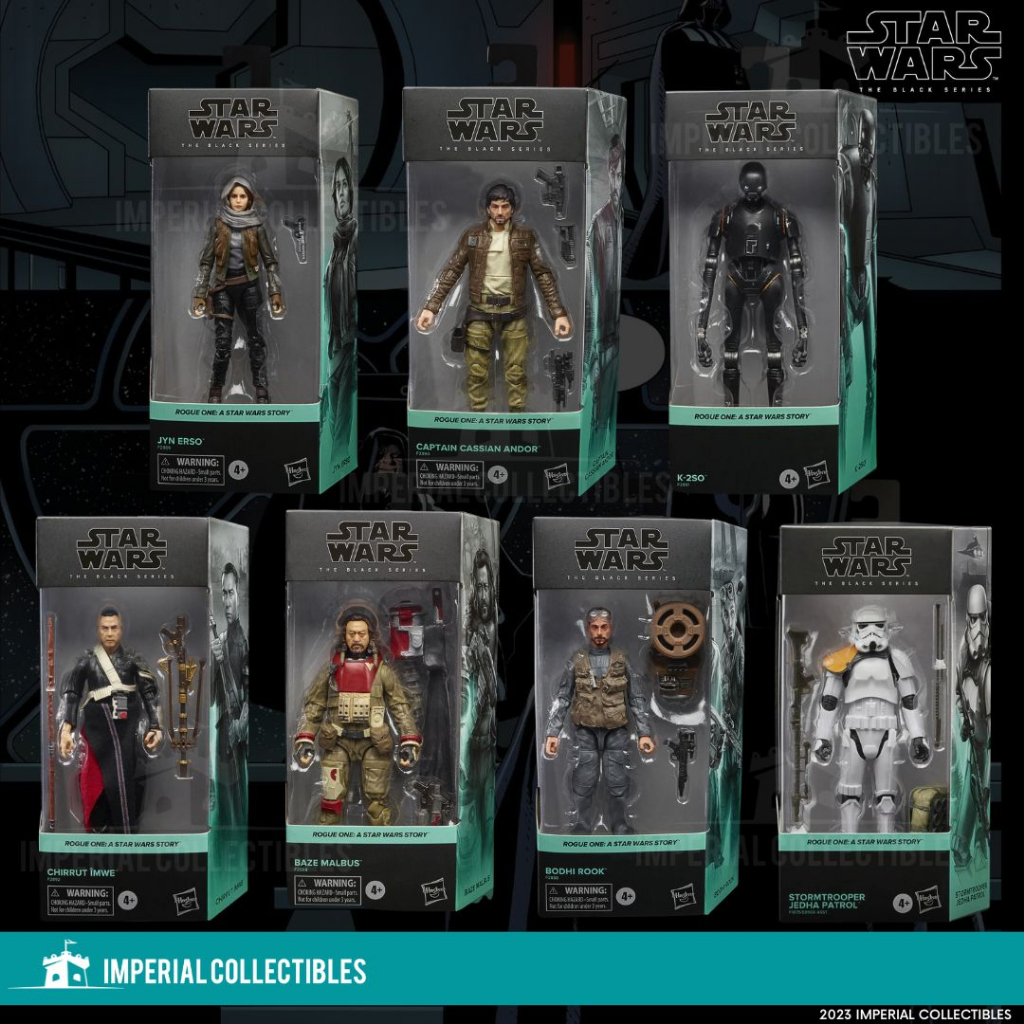 STAR WARS The Black Series Rogue One Jyn Erso Cassian K 2SO