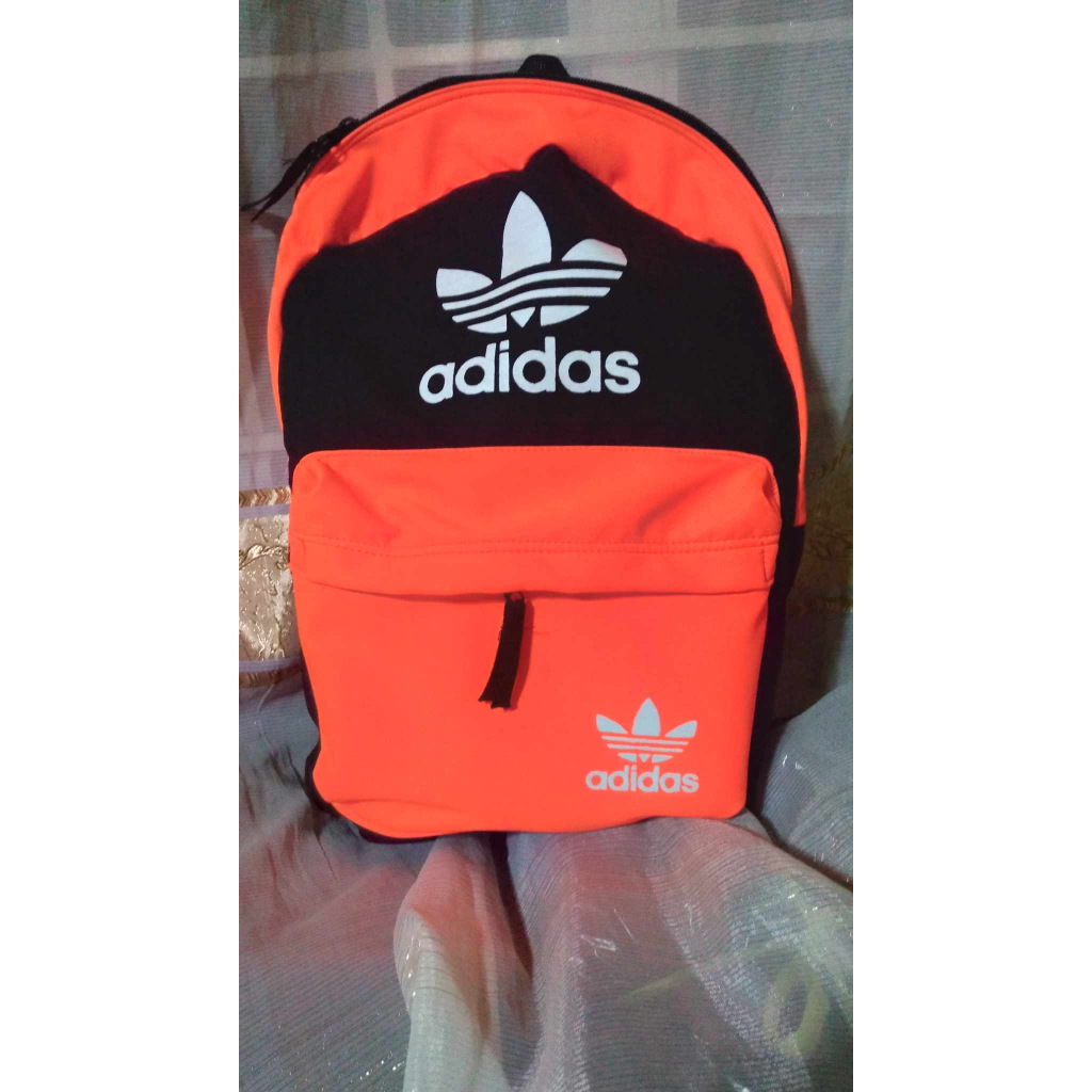 Adidas neon orange clearance backpack