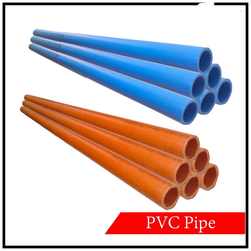 Blue/Orange PVC Pipe for Water or Electrical 1 meter 1.5 meter