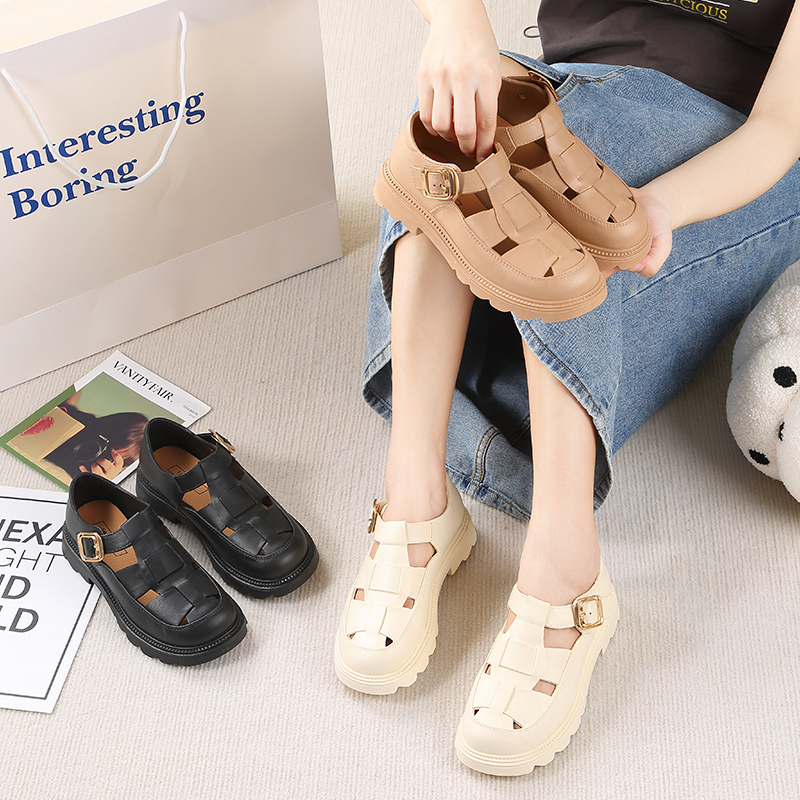 New Fashion Bottom Thick sandals for women Buckle High Quality sandal ...