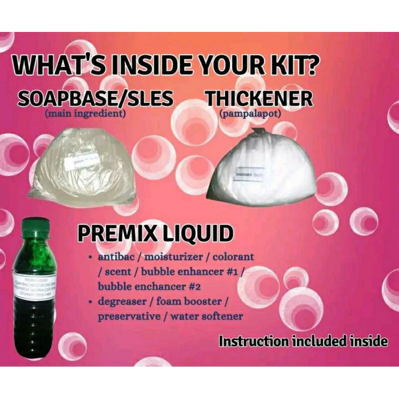 Dishwashing Liquid Kit Bubble Lab Soap Trading Shopee Philippines