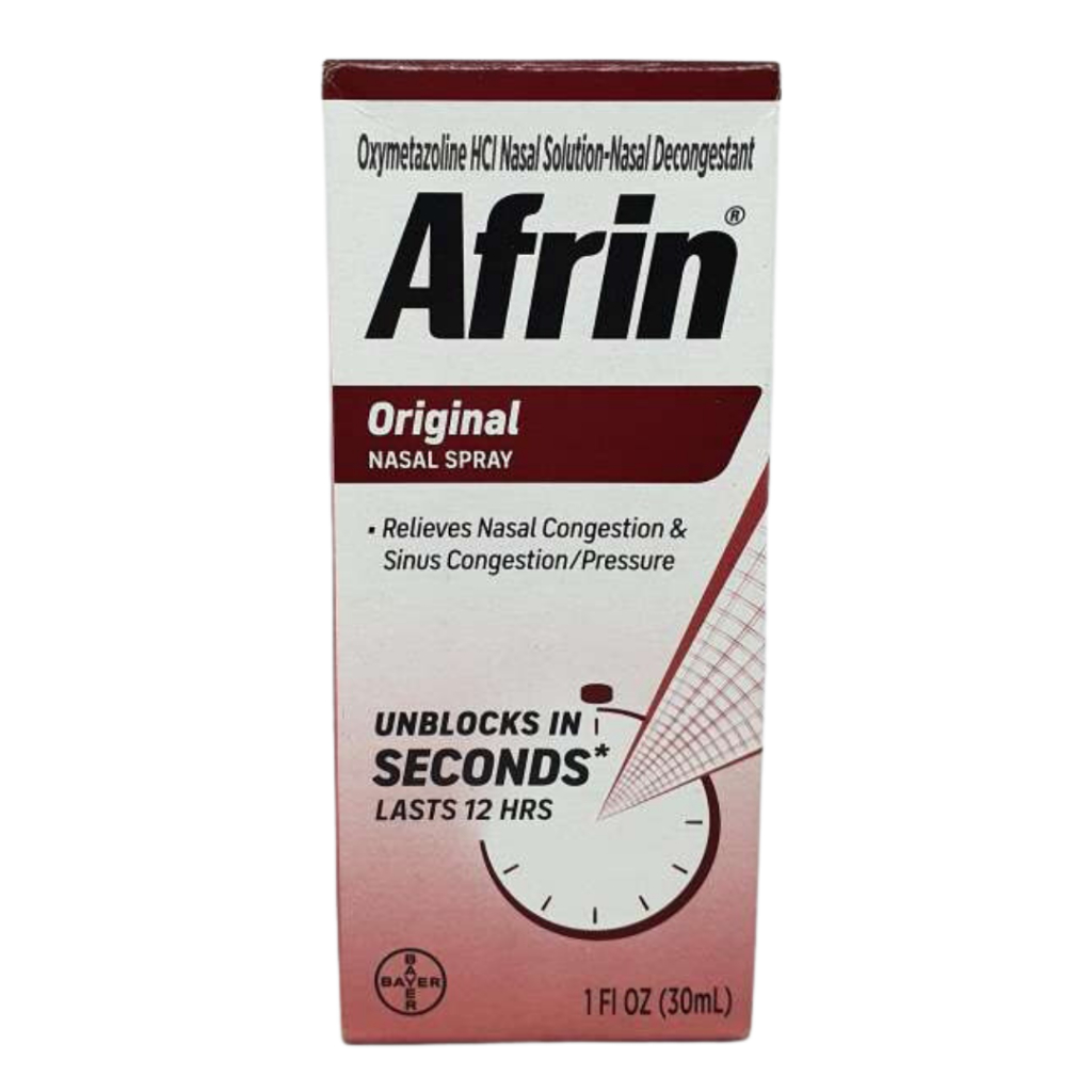 Afrin Original 12 Hour Decongestant Relief Nasal Spray, (1 fl.oz / 30