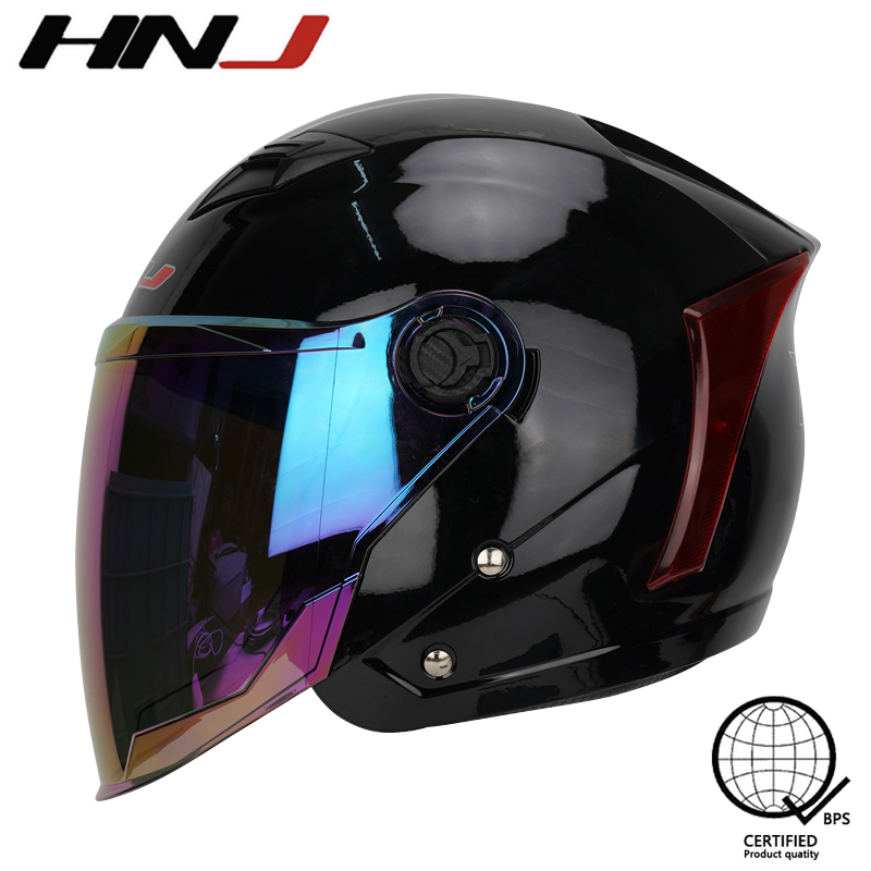 HNJ 001T motorcycle Helmets Women Half Face Helmet Visor Shopee