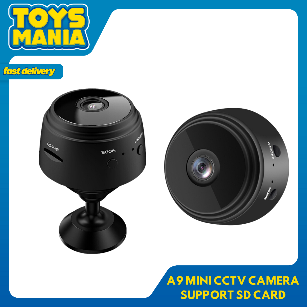 A9 Battery IP Camera Mini Rotatable CCTV Camera 1.73 inches Supports SD Card Easy WIFI
