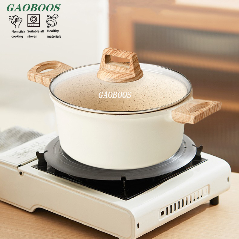 Gaoboos Gold Star Coating Casserole Stew Soup Cooking Pot Non Stick Pan ...