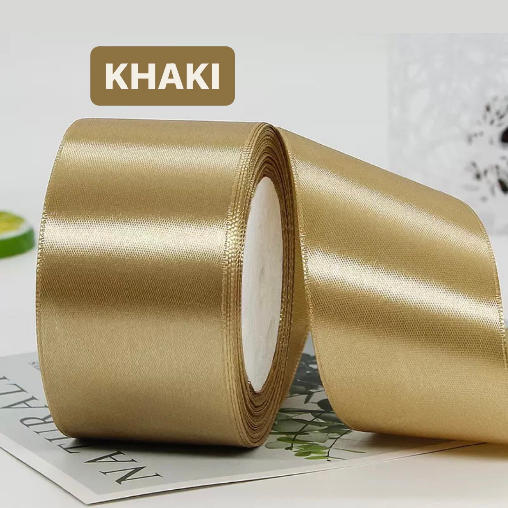 5cm Satin Ribbon Roll Gift Packaging Ribbon Flower Making DIY Holiday ...
