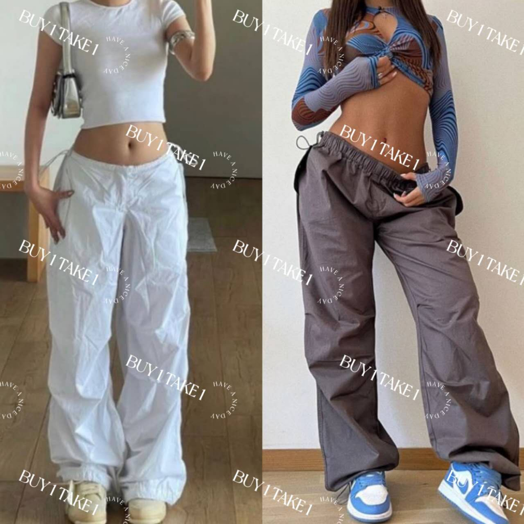 BUY 1 TAKE 1 PARACHUTE PANTS | Affordable Swag Jogger with String ...