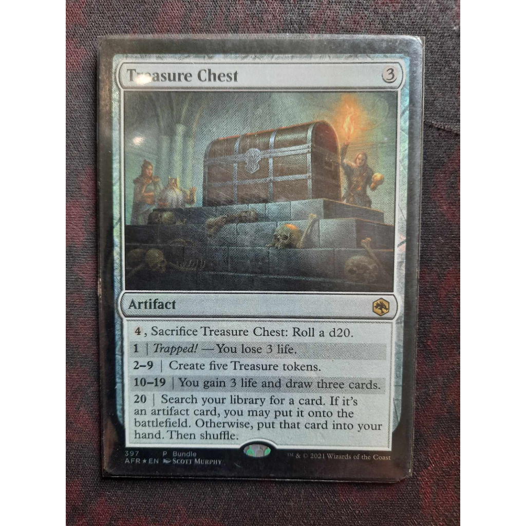 Treasure Chest ( MTG / Rare / Artifact / AFR Bundle / Foil ) Shopee