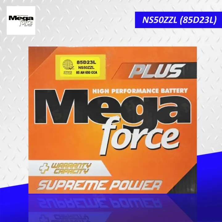Mega Force Plus 1SMF NS50ZL 85D23L (85AH) Premium Maintenance Free ...
