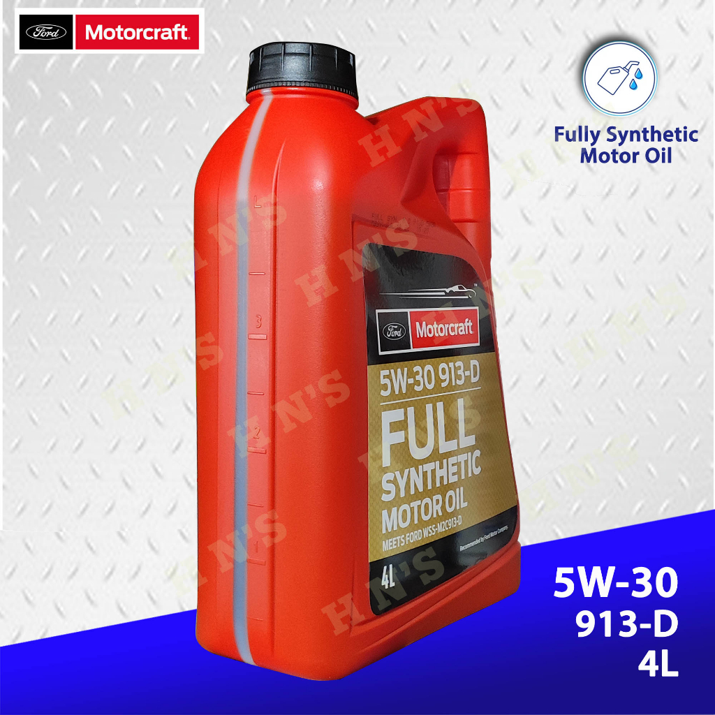 Motorcraft Fully Synthetic 5W-30 ( 913-D ) Change Oil Package for Ford ...