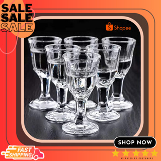 1.2 Oz Shot Glasses Set, Clear Cordial Glasses, Fancy Shot Glasses